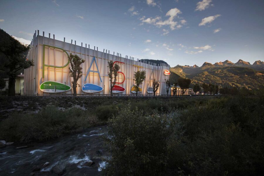 Lo storico stabilimento di Predazzo del Pastificio Felicetti