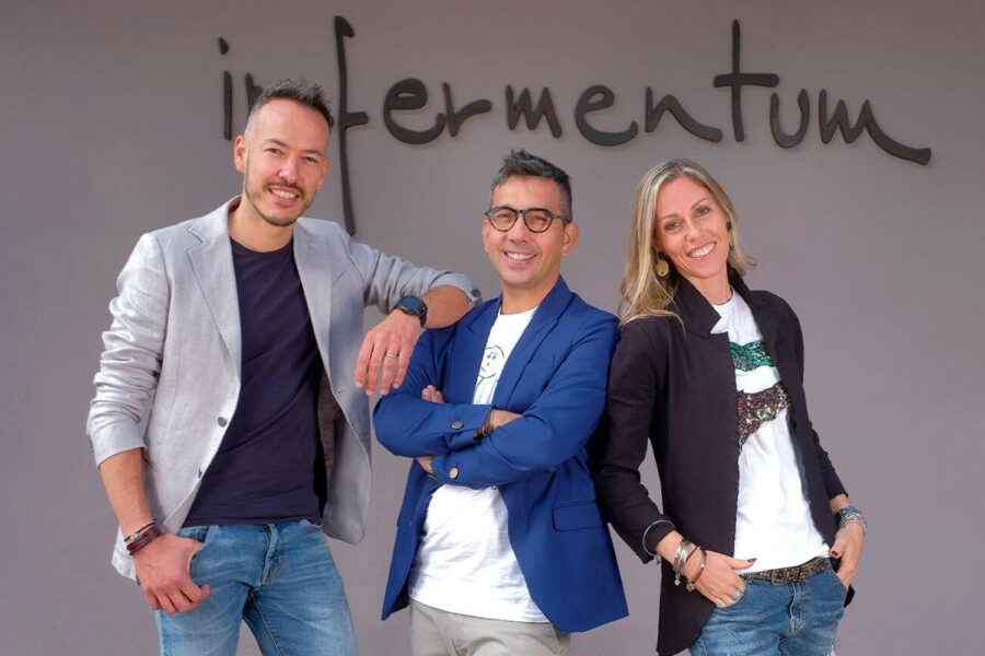 Luca, Francesco e Elisa, fondatori di Infermentum